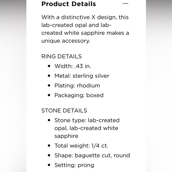 Jordan Blue NYC Sterling Silver Opal Band - Picture 3 of 4